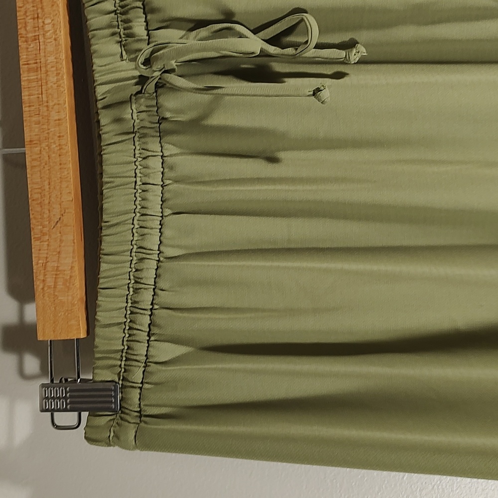 Skirt: Drawstring Long Maxi Skirt
